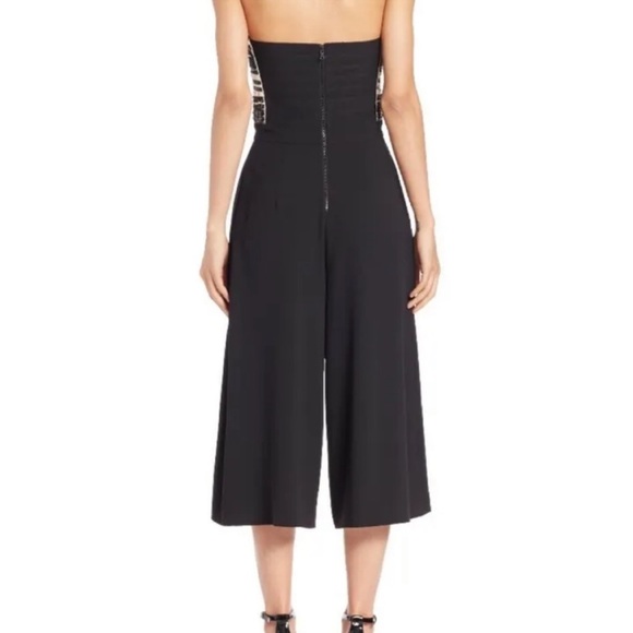 Alice + Olivia beaded strapless wide leg high waist jumpsuit it’s 4 NWT - Picture 12 of 15